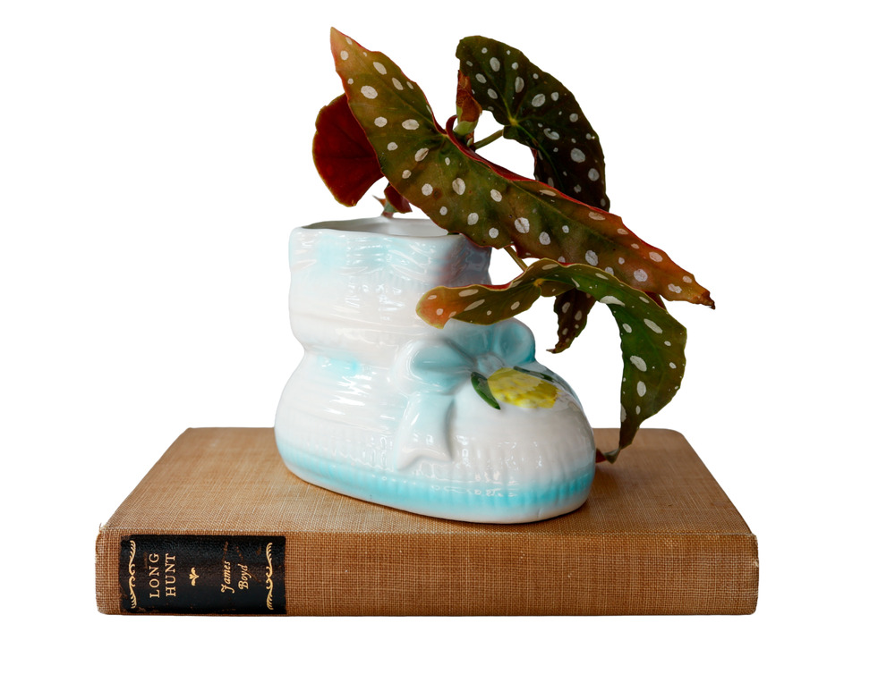 Vintage Nancy Pew Baby Bootie Planter Midcentury Retro Kitschy Nursery Cottage